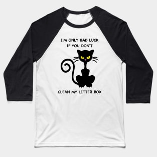 Bad Luck Cat Baseball T-Shirt